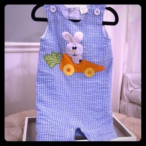 Blue & White Gingham Jon Jon